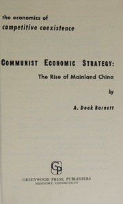 Cover of edition communisteconomi0000barn_a4v9
