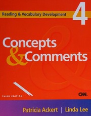 Cover of edition conceptscomments0000acke