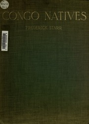 Cover of edition congonativesethn00staruoft