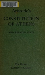 Cover of edition constitutionofat0000aris_o0g3
