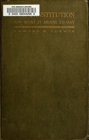 Cover of edition constitutionwhat00corw