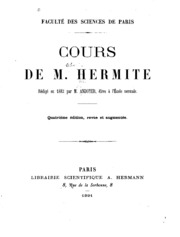 Cover of edition coursdemhermite00andogoog