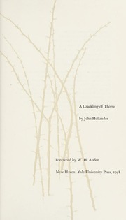 Cover of edition cracklingofthorn0000holl_p5q8