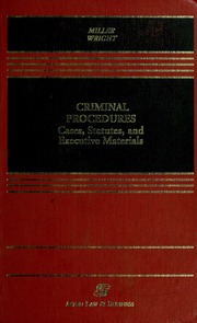 Cover of edition criminalprocedur00mill
