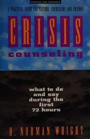 Cover of edition crisiscounseling0000wrig_o9u5