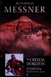 Cover of edition crystalhorizon00rein_0