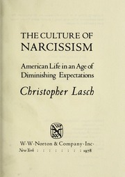 Cover of edition cultureofnarcisslascrich