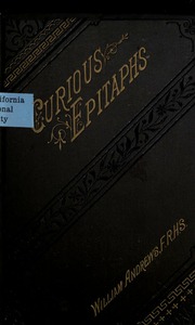 Cover of edition curiousepitaphsc00andriala