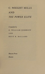 Cover of edition cwrightmillspowe0000domh