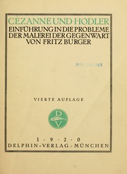 Cover of edition czanneundhodle00burg