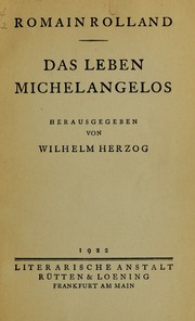 Cover of edition daslebenmichelan1922roll