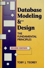 Cover of edition databasemodeling00teorrich