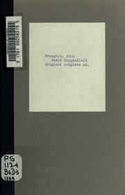 Cover of edition davidcopperfield00brouuoft