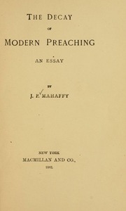 Cover of edition decayofmodernpre00maha
