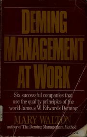 Cover of edition demingmanagement1991walt