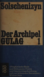 Cover of edition derarchipelgulag0000solz
