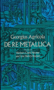 Cover of edition deremetallica0000agri
