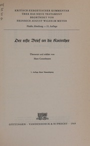 Cover of edition dererstebriefdie0000conz_z8p0