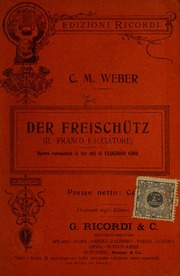 Cover of edition derfreischtzilfr00webe_1