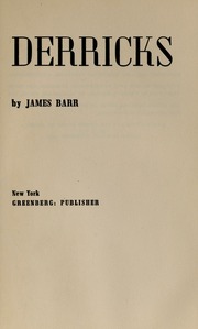 Cover of edition derricks00barr
