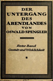 Cover of edition deruntergangdesa00spen