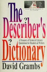 Cover of edition describersdictio00gram