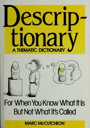 Cover of edition descriptionaryth00mccu