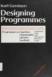 Cover of edition designingprogram0000gers_g4d8