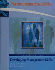 Cover of edition developingmanage0000whet