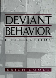 Cover of edition deviantbehavior00good