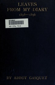 Cover of edition diaryleaves00gasqrich