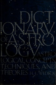 Cover of edition dictionaryofastr00wede