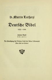 Cover of edition diedeutschebibel921unse