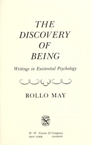 Cover of edition discoveryofbeing00mayrrich