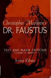 Cover of edition doctorfaustustex00marlrich