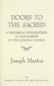 Cover of edition doorstosacredhis00mart