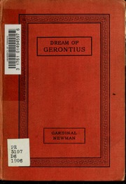 Cover of edition dreamofgerontius01newmuoft