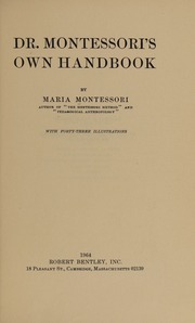 Cover of edition drmontessorisown0000unse