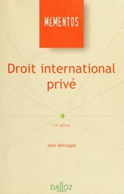 Cover of edition droitinternation0000derr
