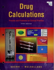 Cover of edition drugcalculations00selt