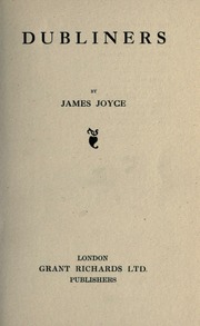 Cover of edition dubliners00joycrich