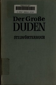 Cover of edition dudenstilwrter00greb