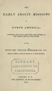 Cover of edition earlyjesuitmissi00kipwrich
