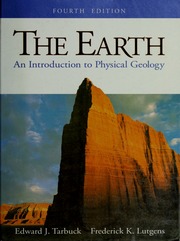 Cover of edition earthintroductio00tarb_1