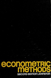 Cover of edition econometricmetho0000john