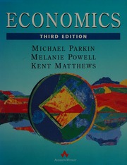 Cover of edition economics0000park_03ed