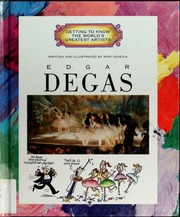 Cover of edition edgardegas00vene