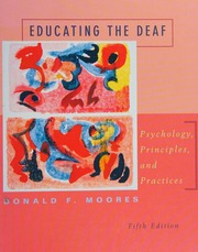 Cover of edition educatingdeafpsy0000moor_5ed