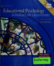 Cover of edition educationalpsych00egge