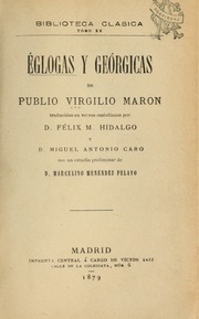 Cover of edition eglogasygergic00virg